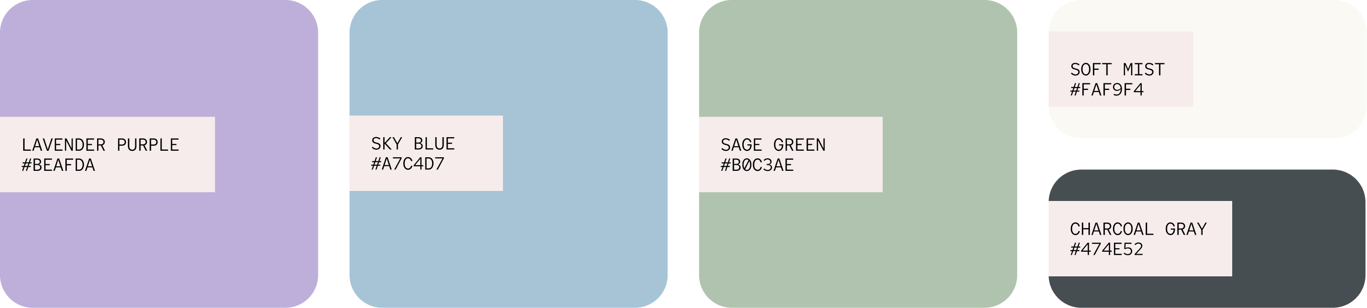 FLÖDE color palette